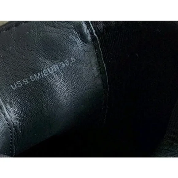 Vince Leather High-Top Slip On Sneakers Black Stretch 9.5 $295 Platform - Picture 2 of 8